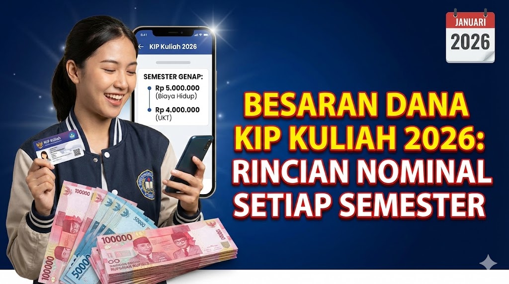 Besaran Dana KIP Kuliah 2026: Rincian Nominal Setiap Semester