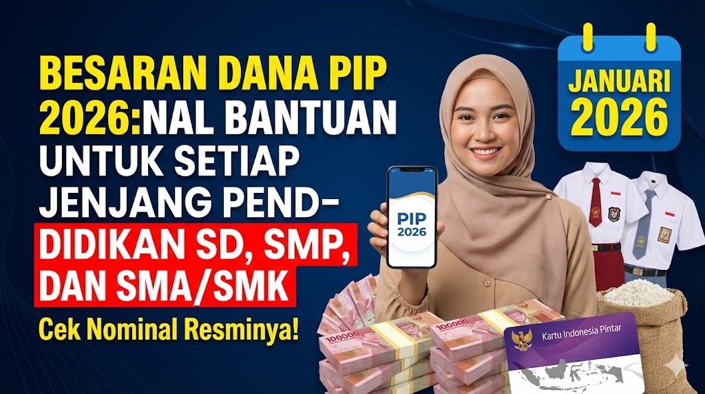 Besaran Dana PIP 2026: Nominal Bantuan untuk Setiap Jenjang Pendidikan SD, SMP, dan SMA/SMK