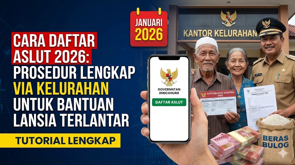 Cara Daftar ASLUT 2026: Prosedur Lengkap via Kelurahan untuk Bantuan Lansia Terlantar