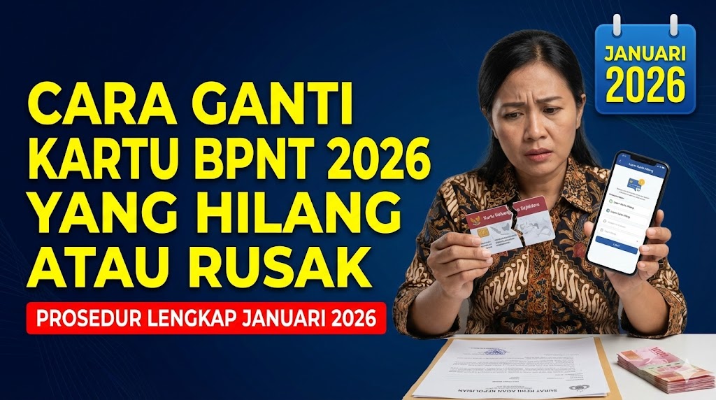 Cara Ganti Kartu BPNT 2026 yang Hilang atau Rusak: Prosedur Lengkap Januari 2026