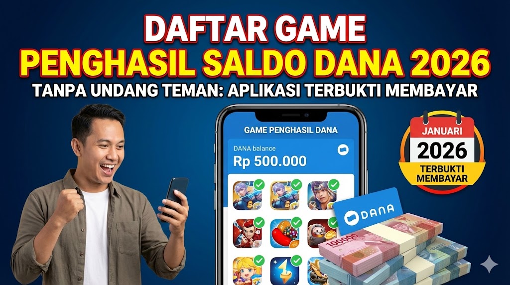 Daftar Game Penghasil Saldo DANA 2026 Tanpa Undang Teman: Aplikasi Terbukti Membayar