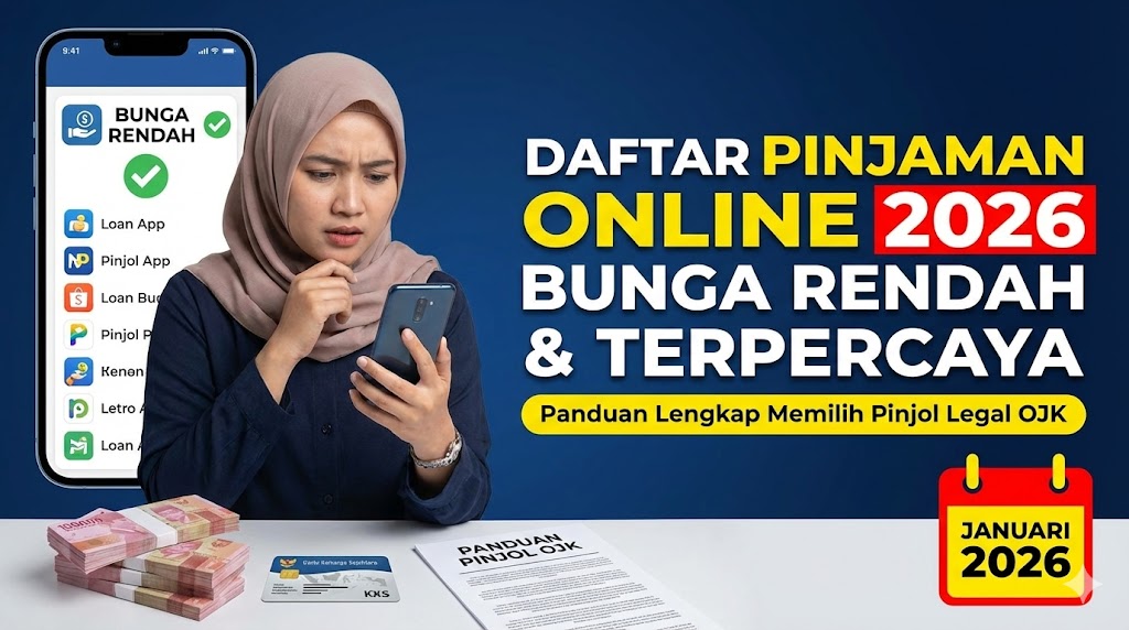Daftar Pinjaman Online 2026 Bunga Rendah dan Terpercaya: Panduan Lengkap Memilih Pinjol Legal OJK