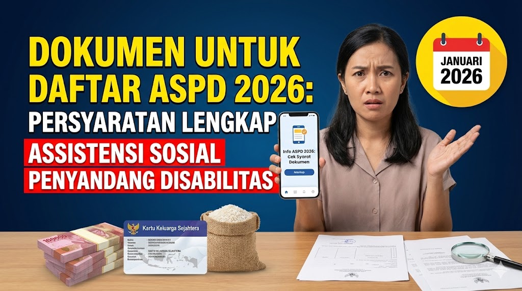 Dokumen untuk Daftar ASPD 2026: Persyaratan Lengkap Asistensi Sosial Penyandang Disabilitas Januari 2026