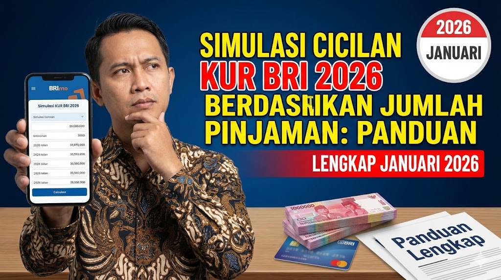 Simulasi Cicilan KUR BRI 2026 Berdasarkan Jumlah Pinjaman: Panduan Lengkap Januari 2026